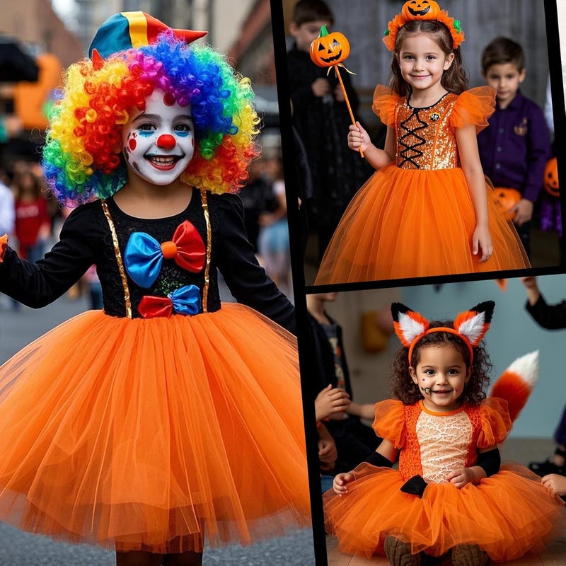 Zando Sparkle Tutu for Toddler Girls Kids 3 Layers 2-8 Years Halloween Princess Birthday Elastic Puffy Tulle Dance Skirt - Image 3